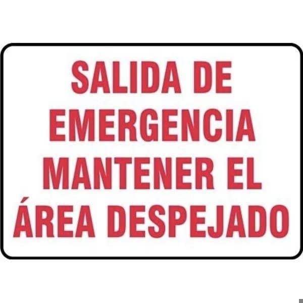 Accuform Exit Sign, Aluma-Lite, 10 in W, 7 in H SHMEXT554XL - main